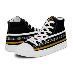 Open image in slideshow, Men’s high top canvas shoes
